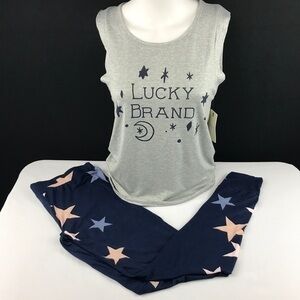 Lucky Brand - PJ set. Blue/gray/pink. SZ: S,M,L,XL. NWT